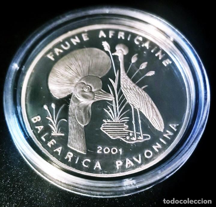 chad 1000 francs 2001 silver proof. very rare c - Buy Coins of