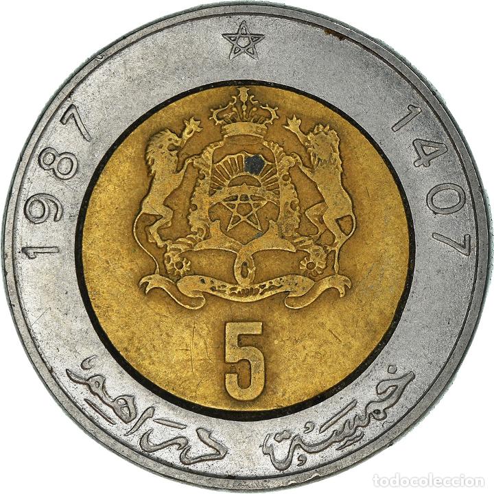 Monedas antiguas de &Aacute;frica: [#931268] Moneda, Marruecos, 5 Dirhams - Foto 2