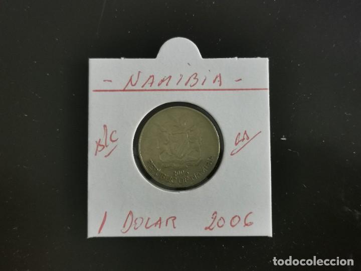 Monedas antiguas de &Aacute;frica: NAMIBIA 1 DOLAR 2006 BC KM=4 (LAT&Oacute;N) - Foto 1
