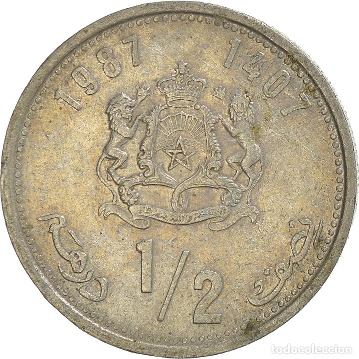 Monedas antiguas de &Aacute;frica: [#967045] Moneda, Marruecos, 1/2 Dirham - Foto 2