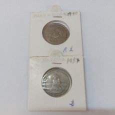Monedas antiguas de África: 2 MONEDAS 1RUPIA MAURITIUS AÑOS 1987-90. Lote 352299179
