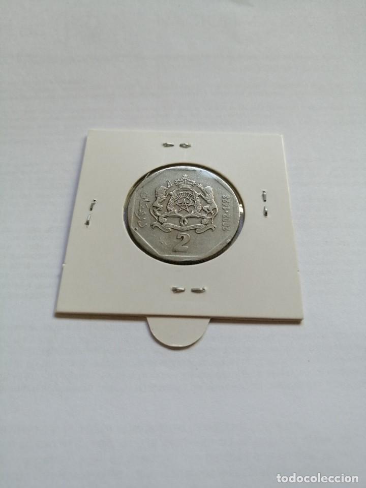 Monedas antiguas de &Aacute;frica: Marruecos 2 Dirham 2002 - Foto 2