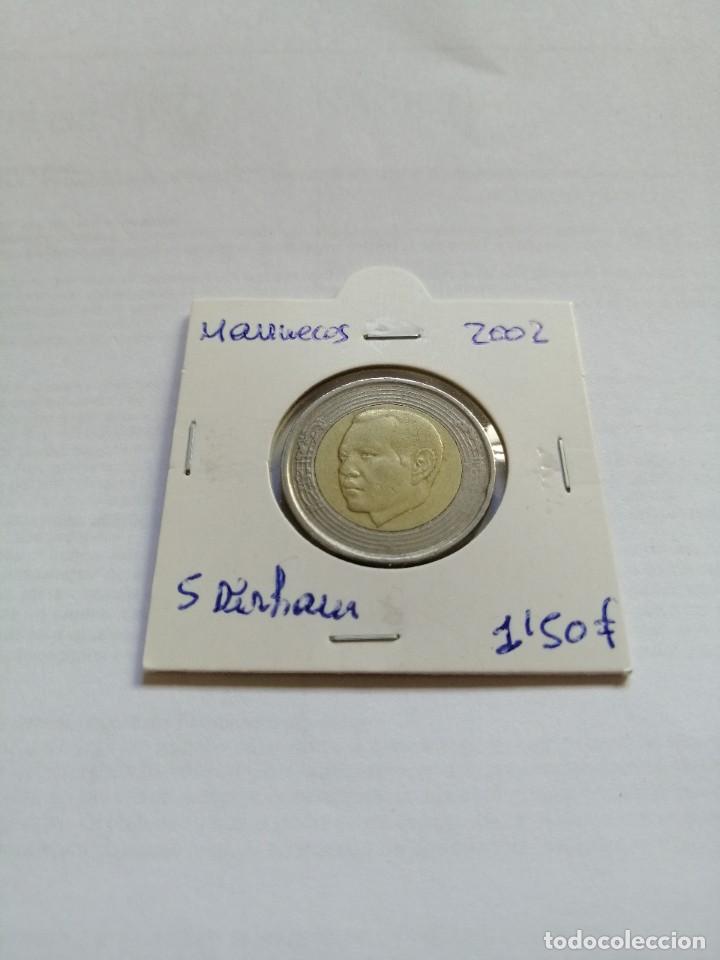 Monedas antiguas de &Aacute;frica: Marruecos 5 Dirham 2002 - Foto 1