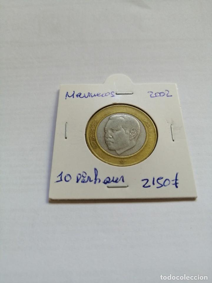 Monedas antiguas de &Aacute;frica: Marruecos 10 Dirham 2002 - Foto 1