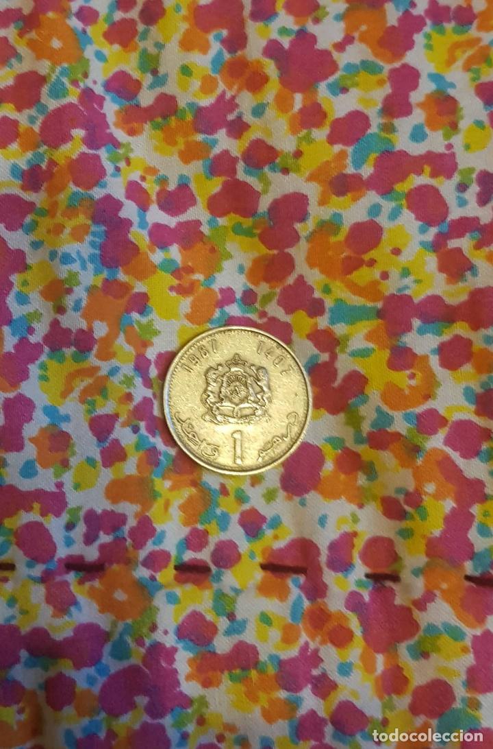 Monedas antiguas de &Aacute;frica: 1 Dirham de Morocco del 87 - Foto 2