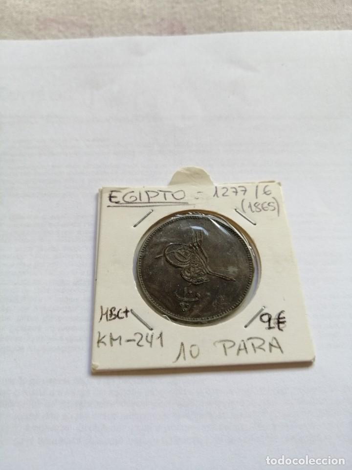 Monedas antiguas de &Aacute;frica: Egipto 10 Para 1865 - Foto 1