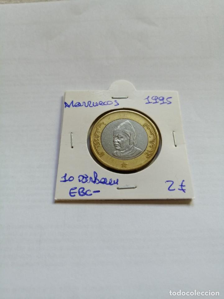 Monedas antiguas de &Aacute;frica: Marruecos 10 Dirham 1995 - Foto 1