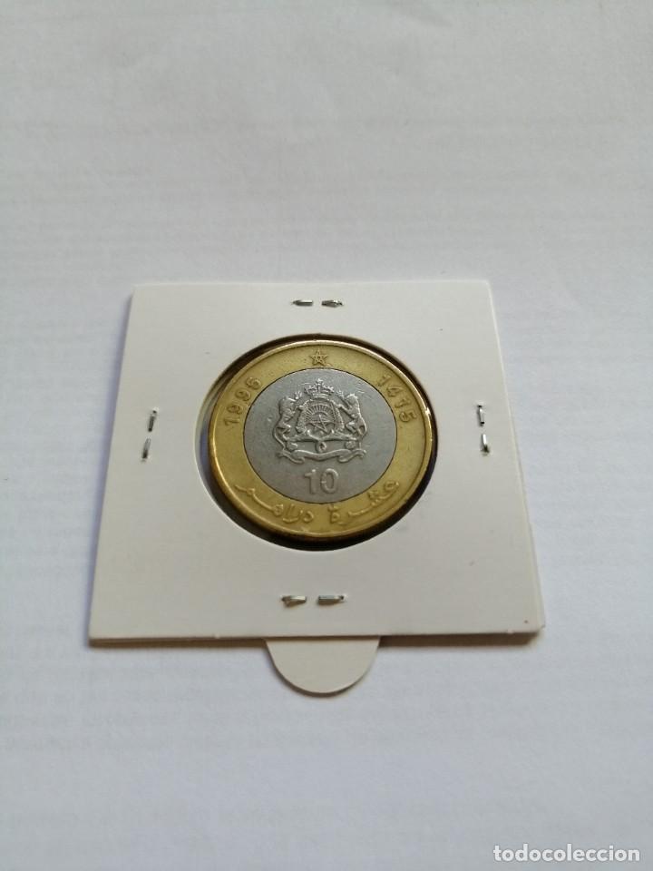 Monedas antiguas de &Aacute;frica: Marruecos 10 Dirham 1995 - Foto 2