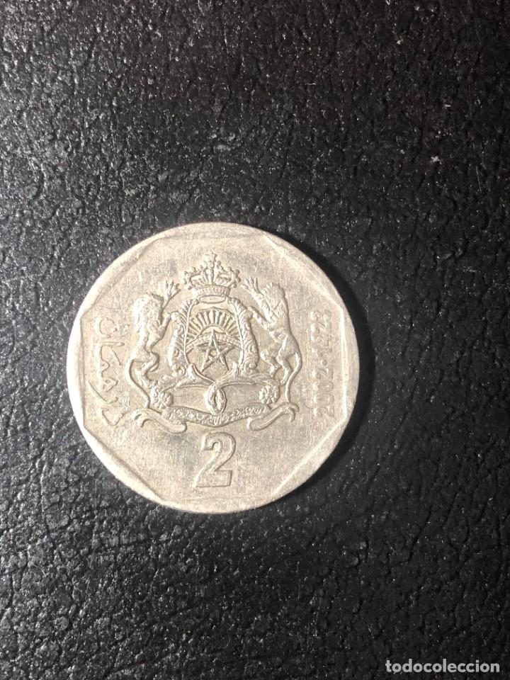 Monedas antiguas de &Aacute;frica: MARRUECOS 2 DIRHAM 2002 - Foto 2
