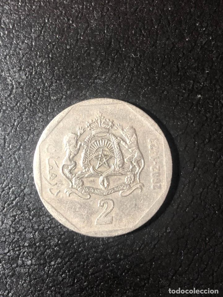Monedas antiguas de &Aacute;frica: MARRUECOS 2 DIRHAM 2002 - Foto 2