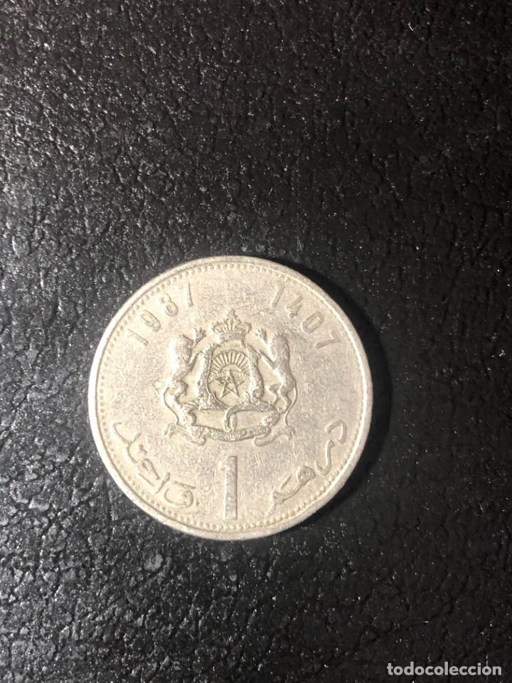 Monedas antiguas de &Aacute;frica: MARRUECOS 1 DIRHAM 1981 - Foto 2