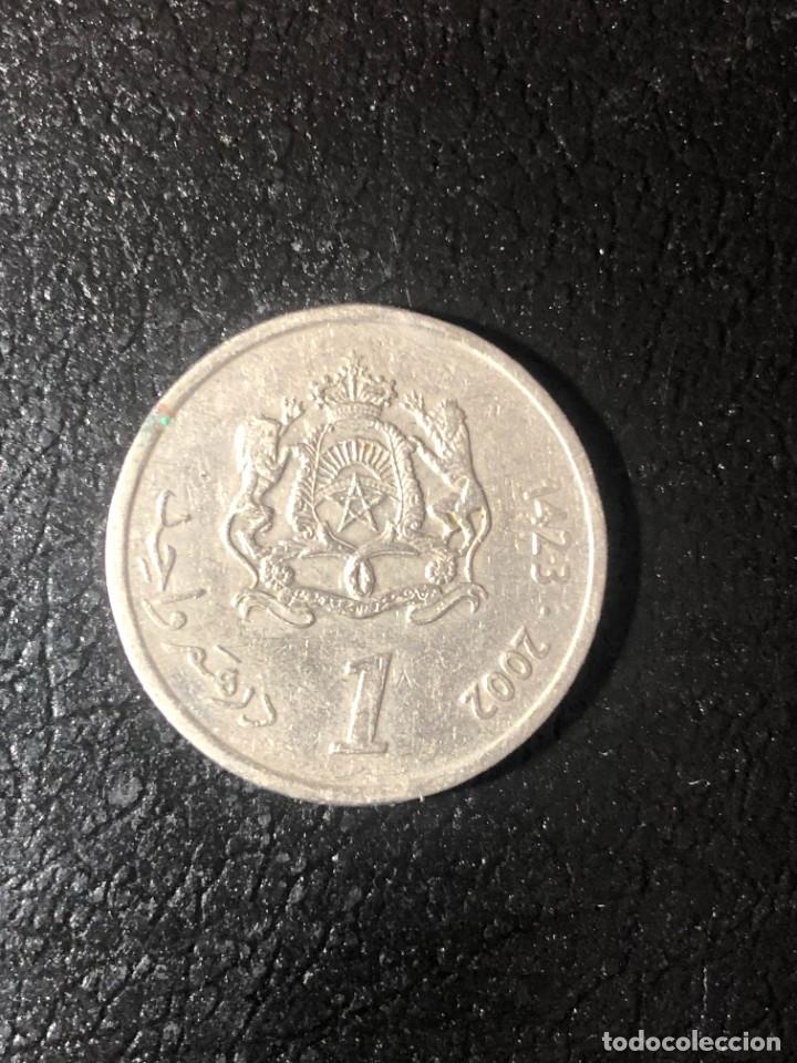Monedas antiguas de &Aacute;frica: MARRUECOS 1 DIRHAM 2002 - Foto 2