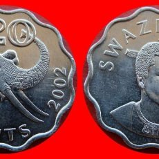 Monedas antiguas de África: 20 CENTAVOS 2002 SIN CIRCULAR SWAZILAND SWAZILANDIA SUAZILANDIA-0463SC