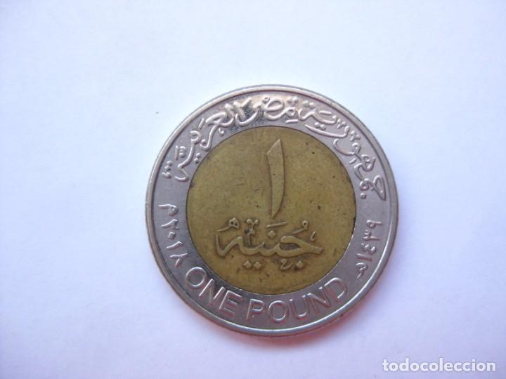 Monedas antiguas de &Aacute;frica: MONEDA EGIPTO 1 LIBRA - Foto 2
