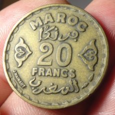 Monedas antiguas de África: MONEDA MARRUECOS, 20 FRANCOS DE 1371 (1952) , VER FOTOS. Lote 364049061