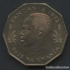 Monedas antiguas de África: TANZANIA, MONEDA DE CUPRONÍQUEL, RAIS WA KWANZA, VALOR: 5 SHILINGI, 1972. Lote 365391916