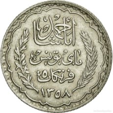 Monedas antiguas de África: [#75138] MONEDA, TÚNEZ, AHMAD PASHA BEY, 5 FRANCS, 1939, PARIS, EBC+, PLATA, KM:264. Lote 365770936