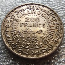 Monedas antiguas de África: MARRUECOS 200 FRANCOS 1953 MOHAMMED V PESO: 7,95 GRAMOS PLATA Y 53 MBC+. Lote 366245571