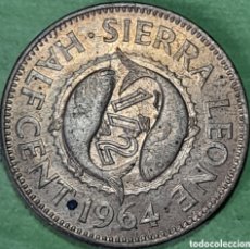 Monedas antiguas de África: SIERRA LEÓNE HALF CENT 1964. Lote 366709456