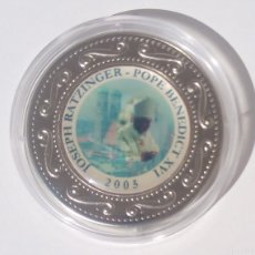 Monedas antiguas de África: SOMALIA - SOMALI REPÚBLICA - 1 DOLAR CON EL PAPA BENEDICTO XVI - PROOF/ENCAPSULADA. Lote 368852786