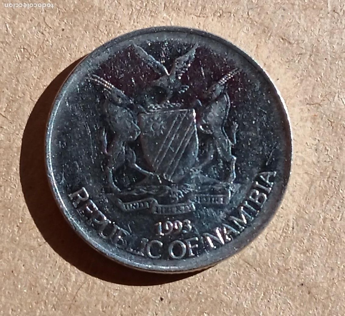 Monedas antiguas de &Aacute;frica: NAMIBIA - 50 CENTS 1993 MBC- - Foto 1