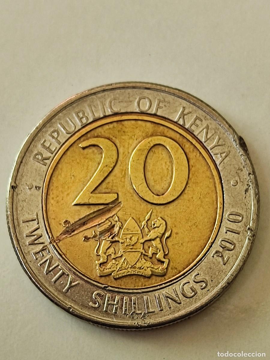 Monedas antiguas de &Aacute;frica: 20 chelines 2010 Kenia - Foto 2