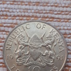 Monedas antiguas de África: (KENIA)(1991)(NIQUEL-LATÓN) 10 CENT. Lote 373823484