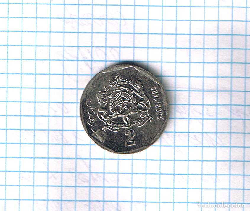 Monedas antiguas de &Aacute;frica: Moneda Marruecos 2 Dirham, 2002 (1423) - Foto 1
