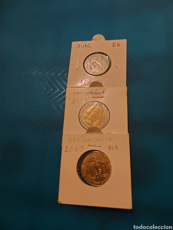Monedas antiguas de &Aacute;frica: 3monedas de Africa - Foto 1