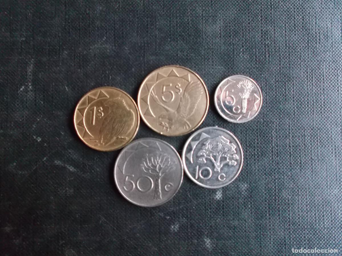 Monedas antiguas de &Aacute;frica: conjunto de 5 monedas de la Republica de Namibia dificiles - Foto 3