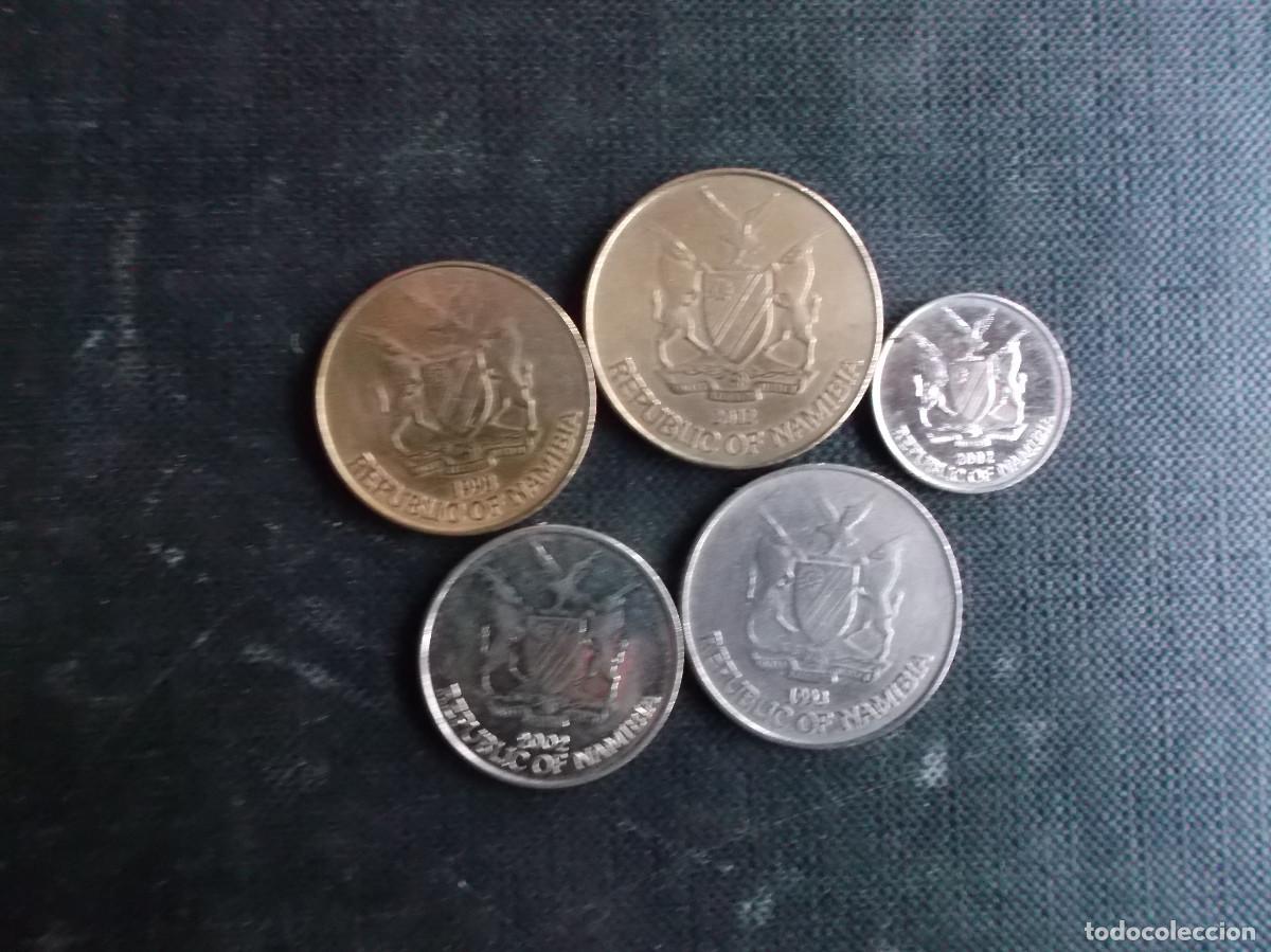 Monedas antiguas de &Aacute;frica: conjunto de 5 monedas de la Republica de Namibia dificiles - Foto 4