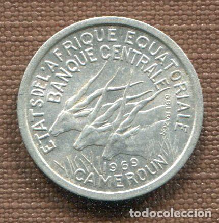 Monnaies anciennes d'Afrique: CAMERUN - 1 FRANCO 1969 - APROX. S/C