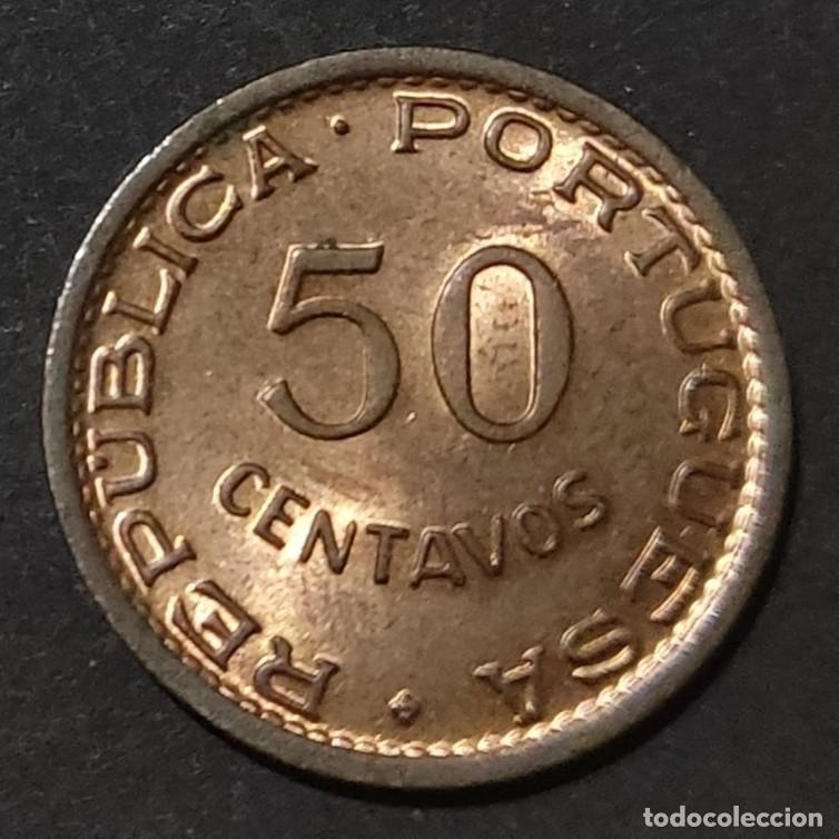 Monedas antiguas de &Aacute;frica: ANGOLA. 50 centavos 1958. - Foto 1