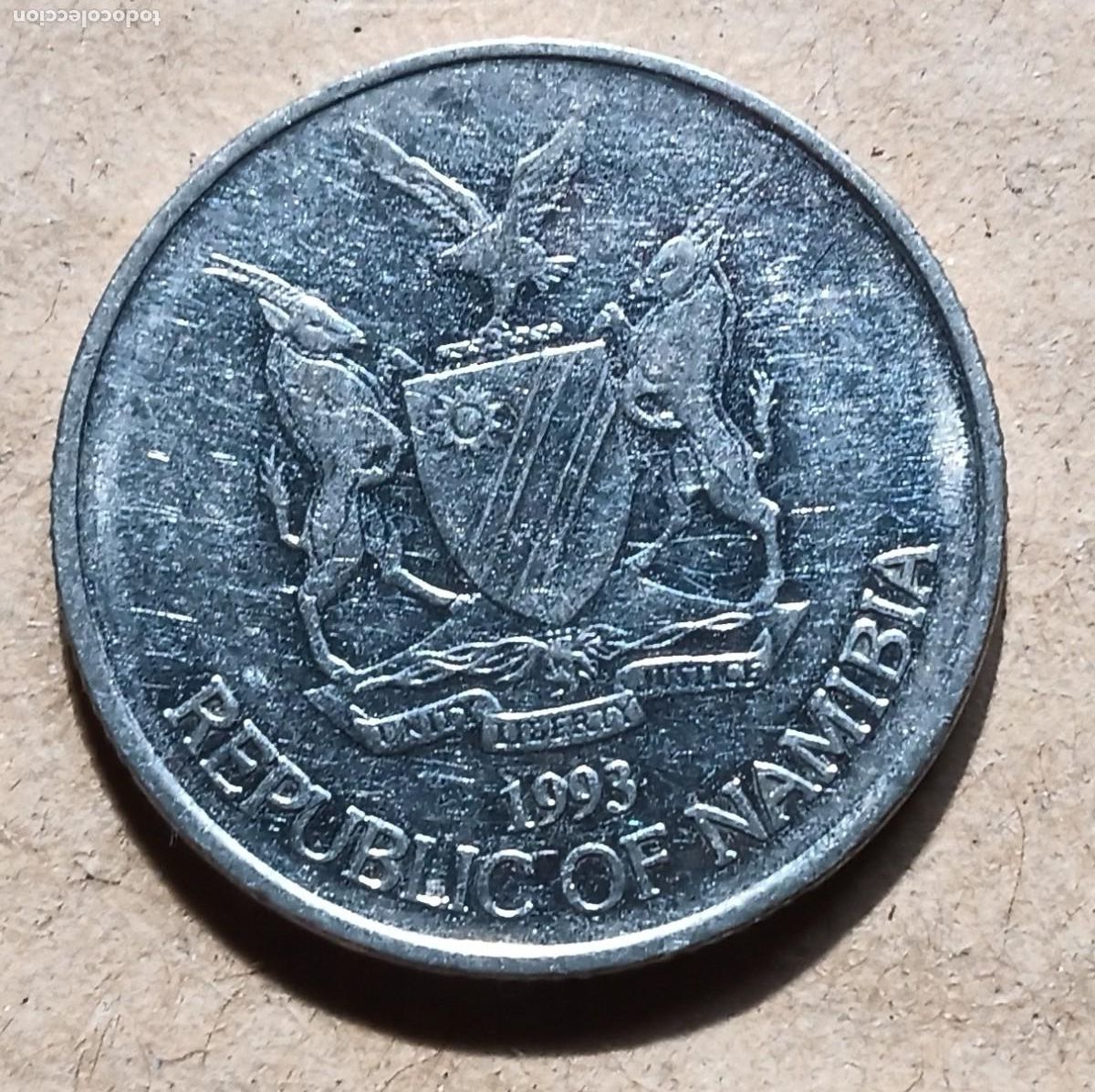 Monedas antiguas de &Aacute;frica: NAMIBIA - 50 CENTS 1993 MBC - Foto 1