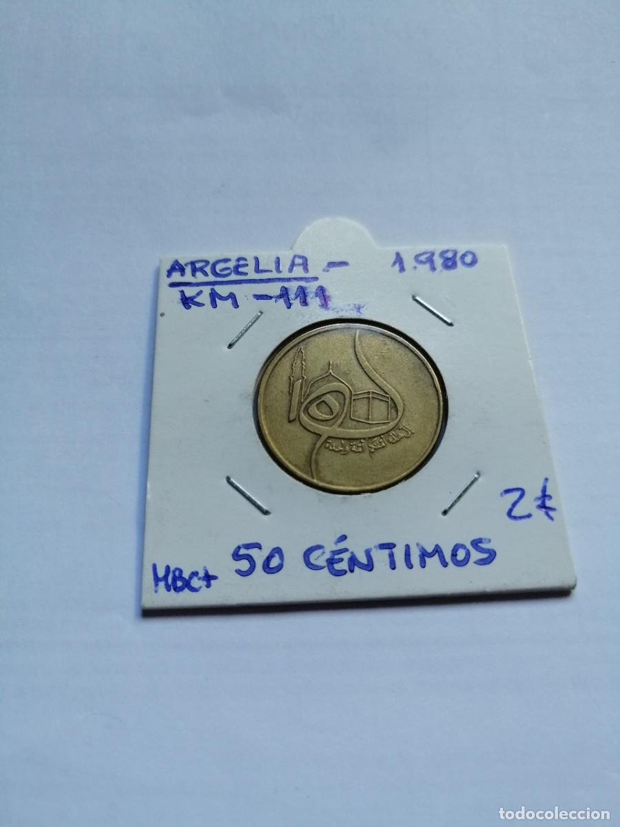 Monedas antiguas de &Aacute;frica: Argelia 50 Centimos 1980 - Foto 1