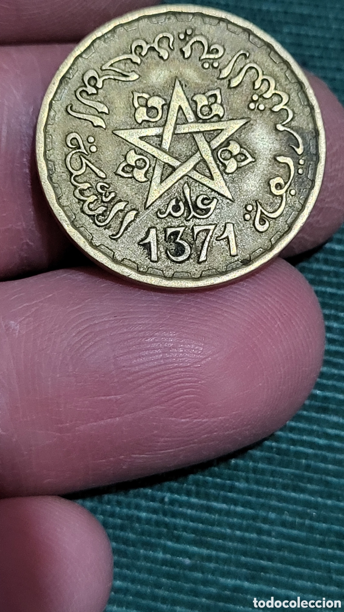Monedas antiguas de &Aacute;frica: Moneda 20 francs Marruecos - Foto 1