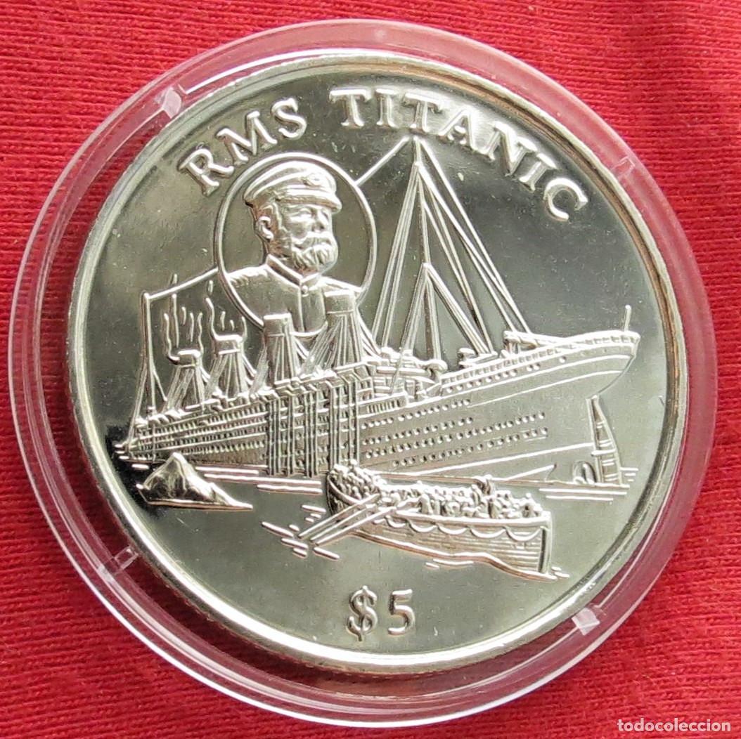 liberia 5 $ 1998 titanic - Comprar Moedas antigas de África no