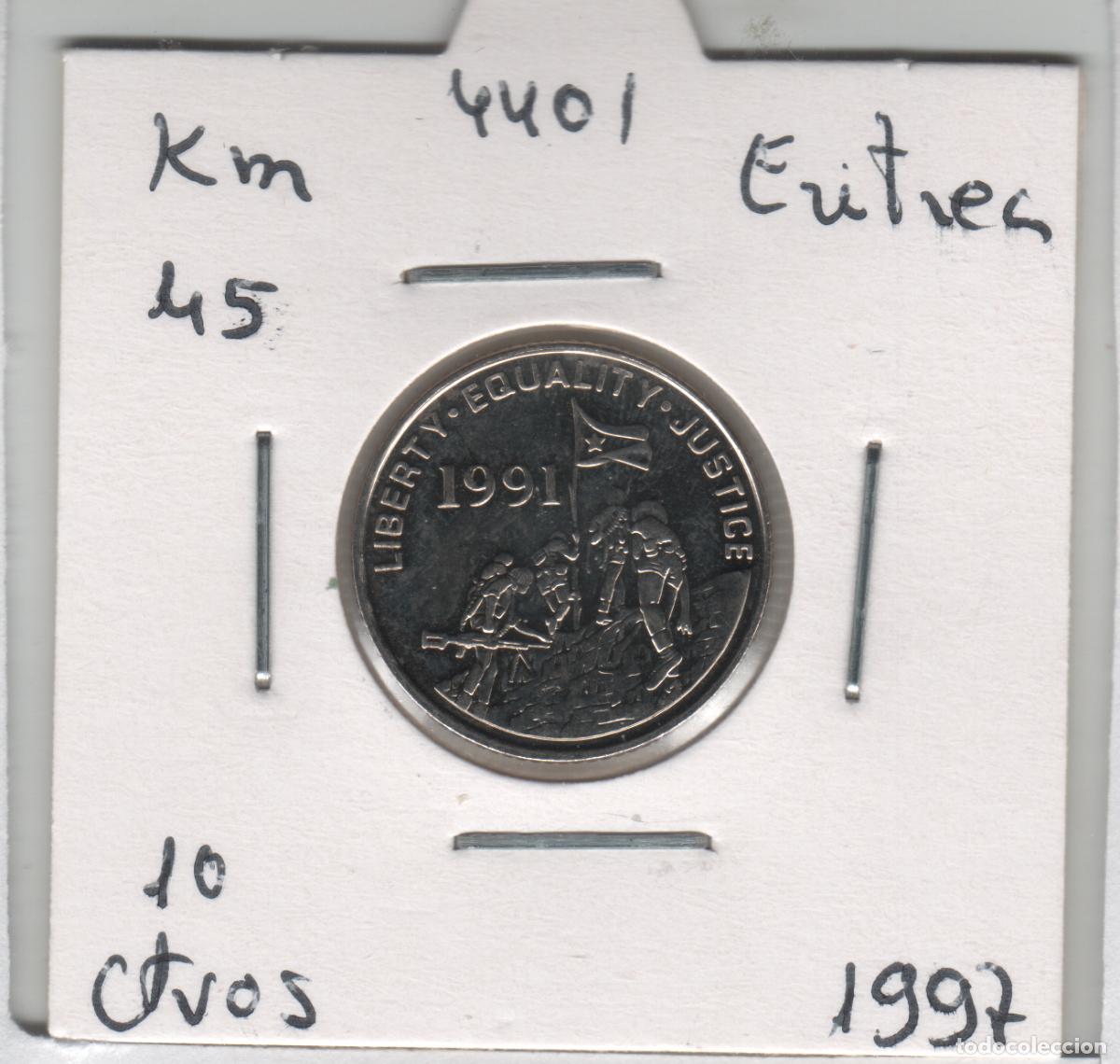 Monedas antiguas de &Aacute;frica: MONEDA ERITREA 10 CENTAVOS 1997 - Foto 1