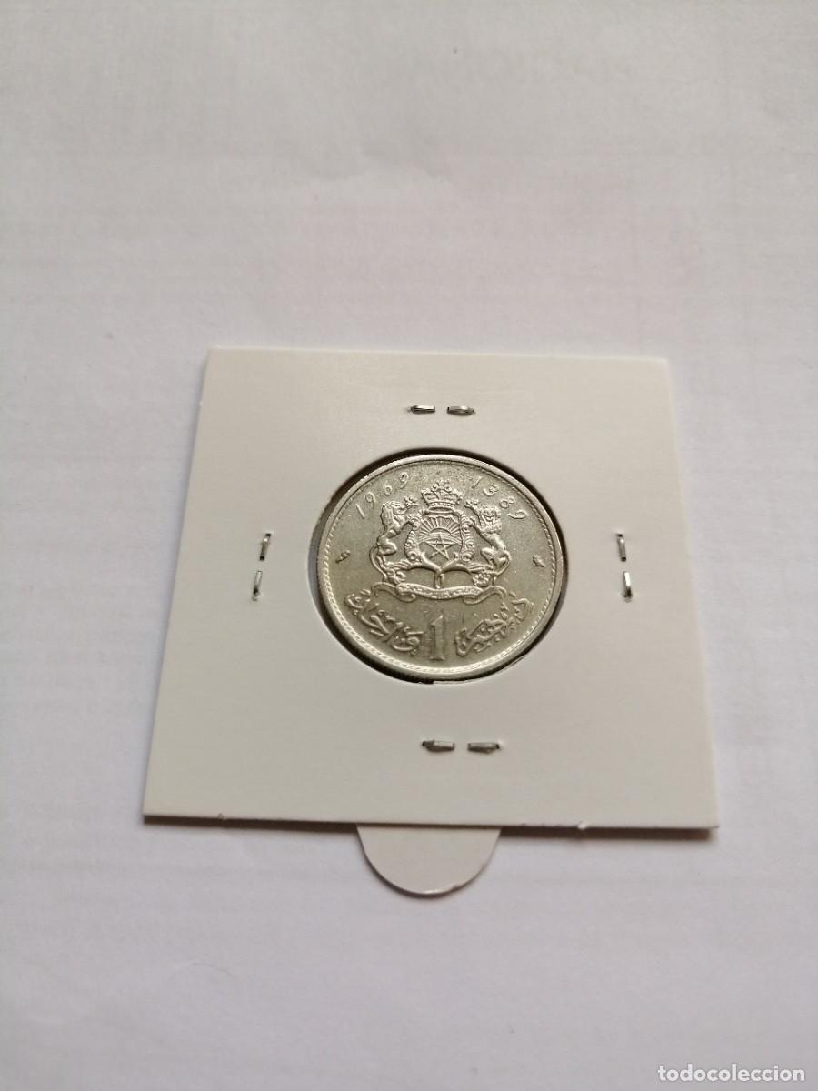 Monedas antiguas de &Aacute;frica: Marruecos 1 Dirham 1969 - Foto 2