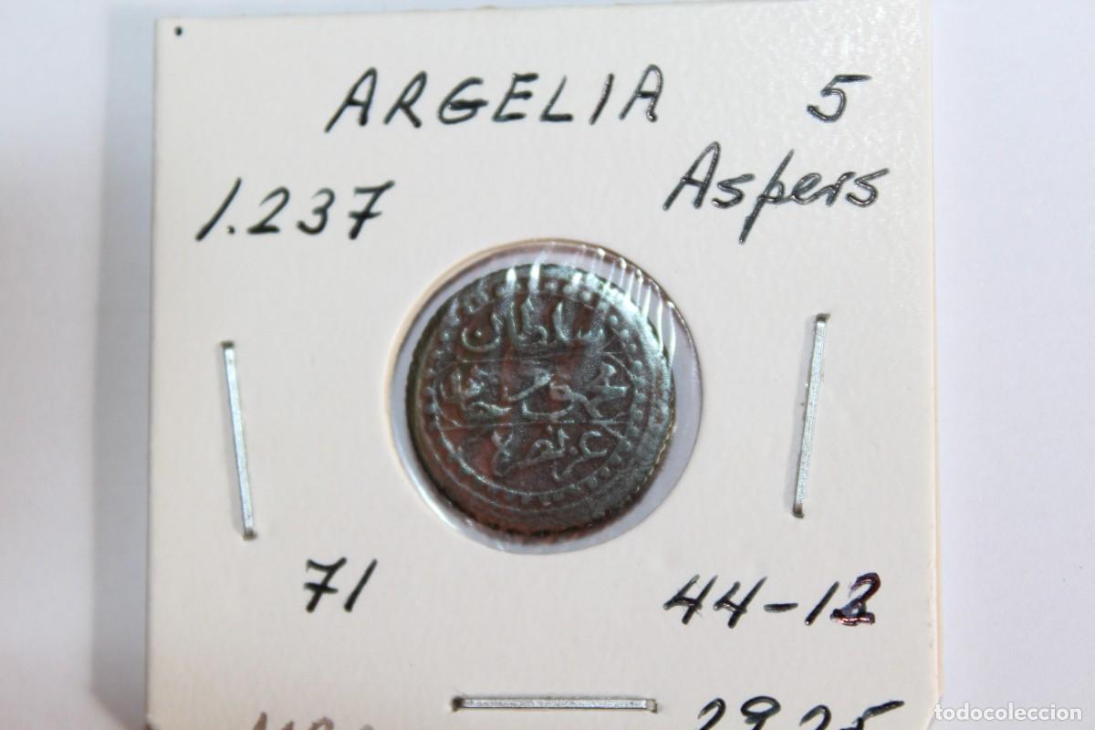 Monedas antiguas de &Aacute;frica: Moneda de 5 Aspers 1237 KM 71 de ARGELIA en MBC - Foto 1