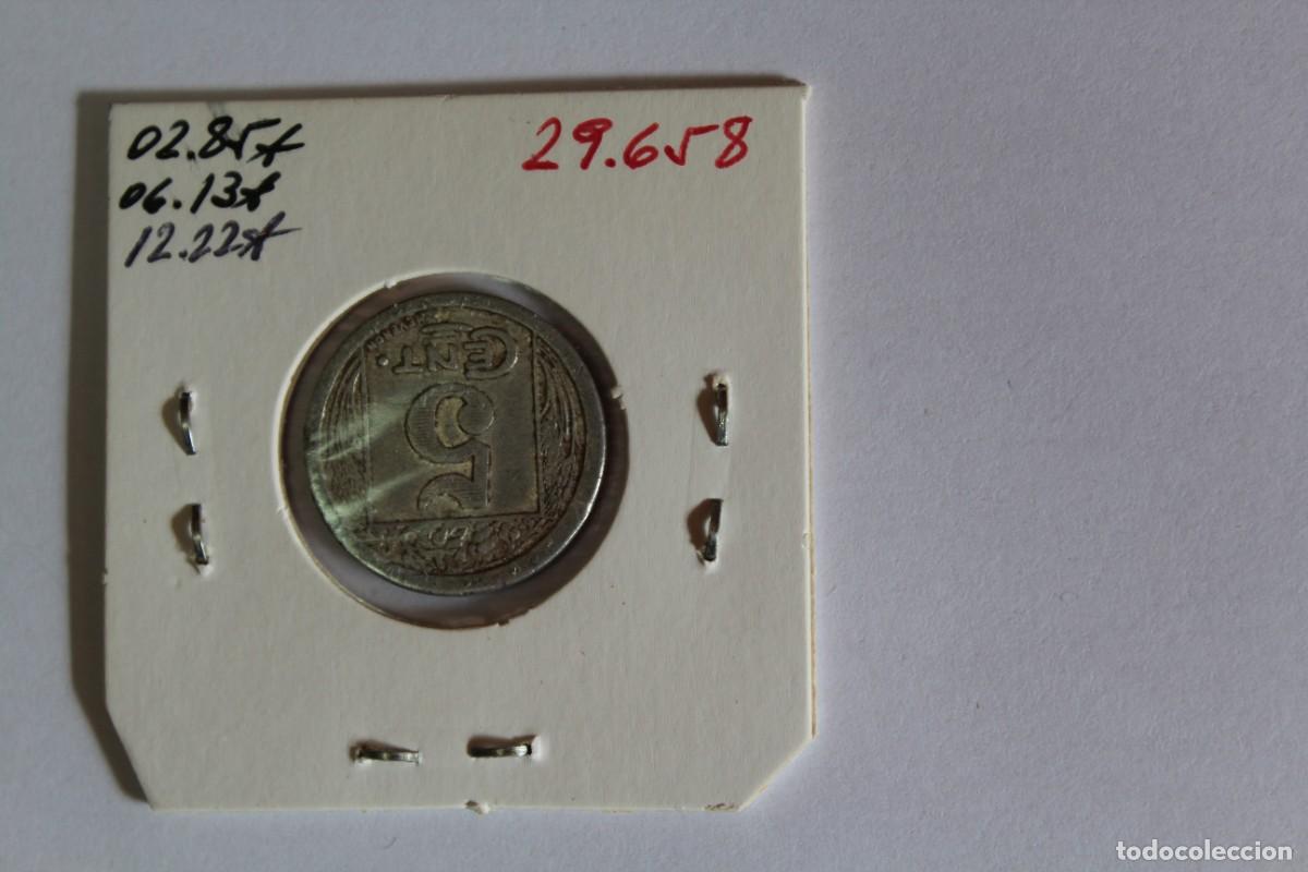 Monedas antiguas de &Aacute;frica: moneda de 5 Centimos 1922 de ARGELIA TOKEN, en MBC &rdquo; Constantine &rdquo; - Foto 2