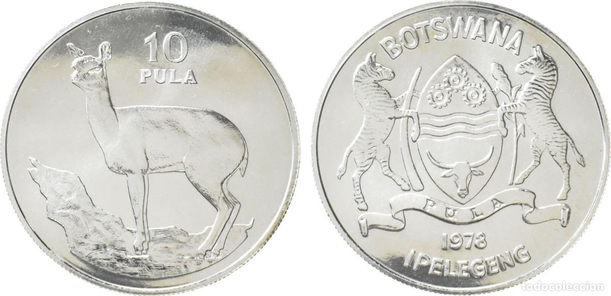 Monedas antiguas de &Aacute;frica: BOTSWANA 10 PULA 1978 - Foto 1