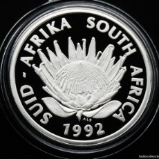 Monedas antiguas de África: SUDAFRICA 1 RAND 1992 - ANIVERSARIO MONEDAS DE SUDAFRICA. PLATA PROOF. MUY ESCASA. Lote 398406554