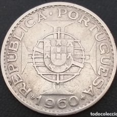 Monedas antiguas de África: PLATA MOZAMBIQUE 20 ESCUDOS 1960. Lote 400318139