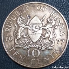 Monedas antiguas de África: KENIA 10 CENTS 1977. Lote 401313459