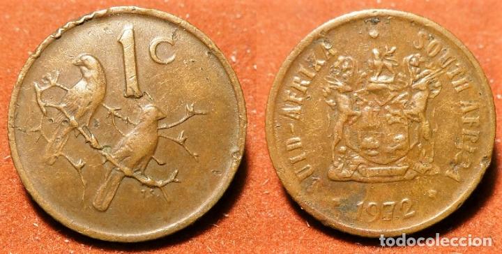 Monedas antiguas de &Aacute;frica: MONEDA DE SUDAFRICA 1 CENT A&Ntilde;O 1972