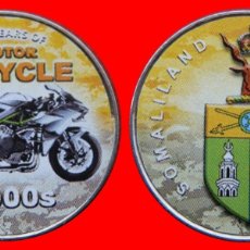 Monedas antiguas de África: 1/2 CHELIN SHILLING 2019 MOTOS 100 AÑOS 2000 SIN CIRCULAR SOMALILANDIA-4435SC