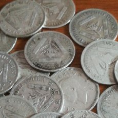 Monedas antiguas de África: SET MONEDAS 3 PENCE SOUTH ÁFRICA GEORG PLATA 16 PIEZAS. Lote 402953054