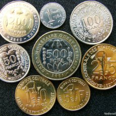 Monedas antiguas de África: AFRICA OESTE SERIE 1 5 10 25 50 100 200 500 FRANCS 1984 - 2009 WEST AFRICAN STATES. Lote 403087104