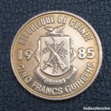 Monedas antiguas de África: GUINEA 5 FRANCOS, 1985. Lote 403453554